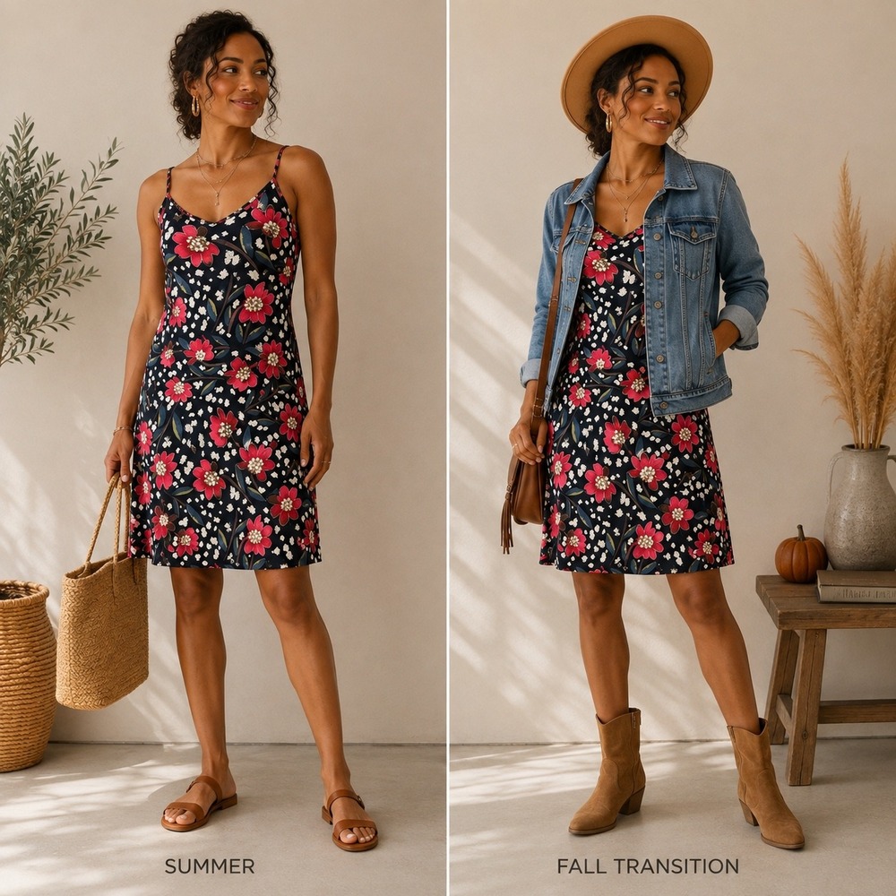 S 74 NIC+ZOE Floral Cami Shift Dress Black Pink Sleeveless Artsy Boho Slip Dress